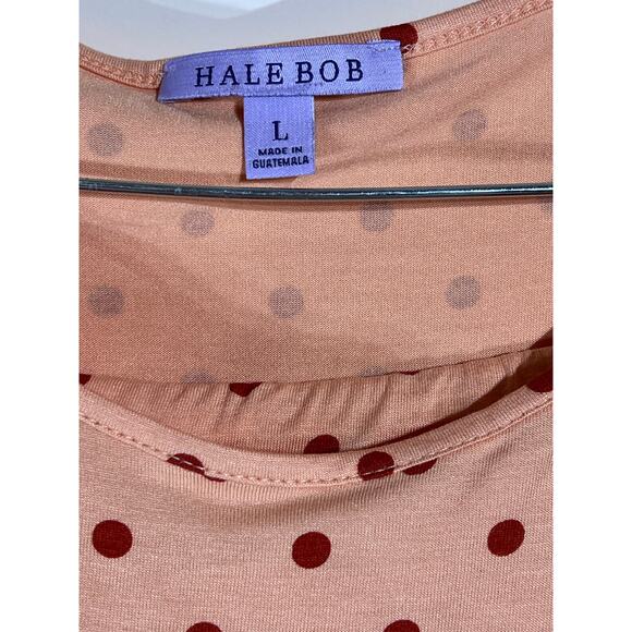 Hale Bob Orange with Polka Dots Long Sleeve Pajama Set, Women's Size L - Picture 6 of 7